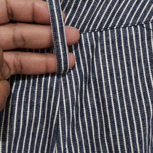 Straight Leg Pinstriped Denim Pants *Size 10P - Picture 6 of 7